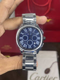 Cartie r Santos Silver Blue Limited Edition Watch