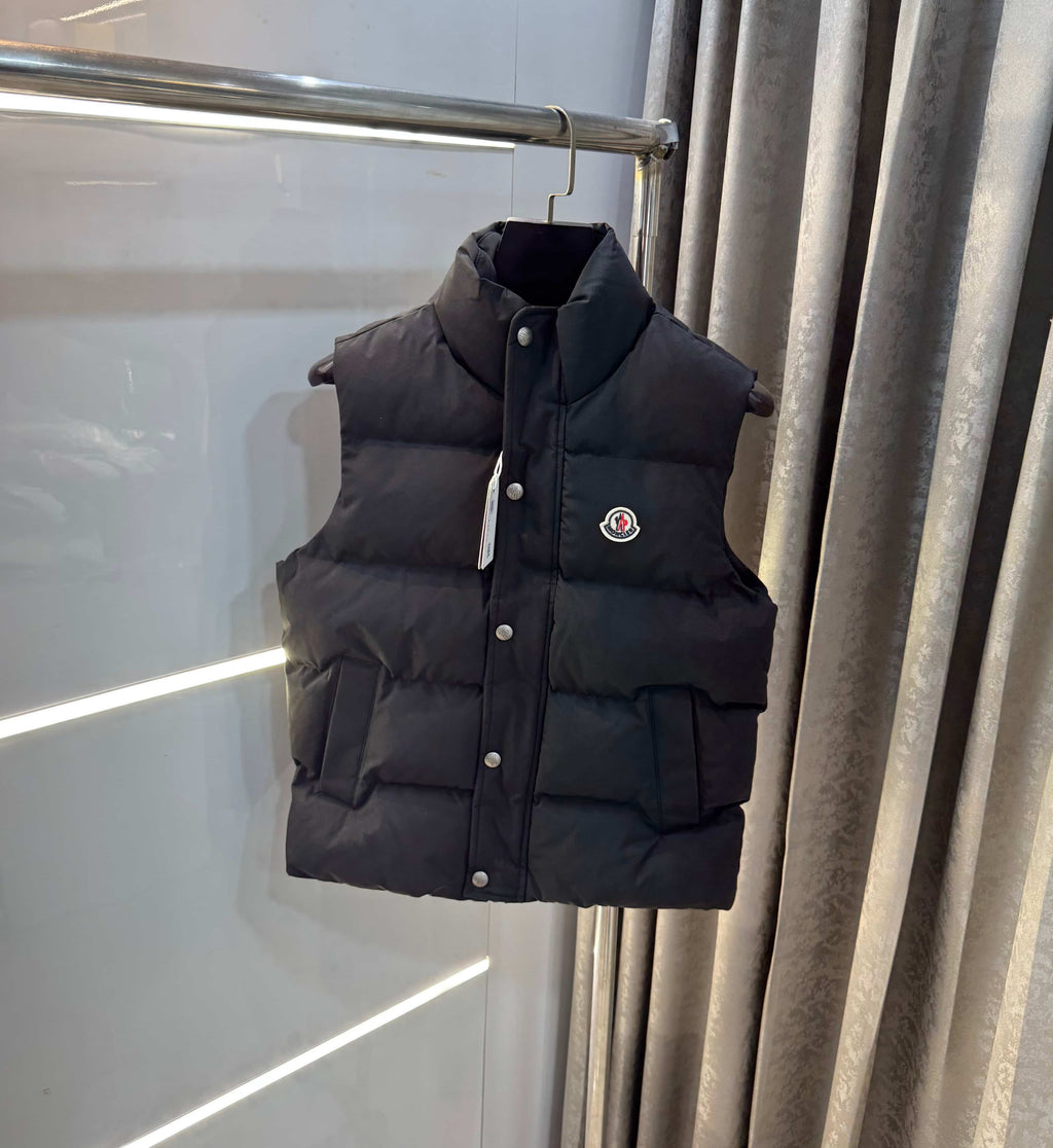 Moncle r Black Imported Sleeveless puffer Jacket