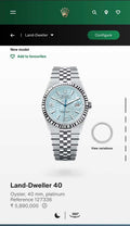 Role x Land Dweller Silver Blue Quartz Premium Watch