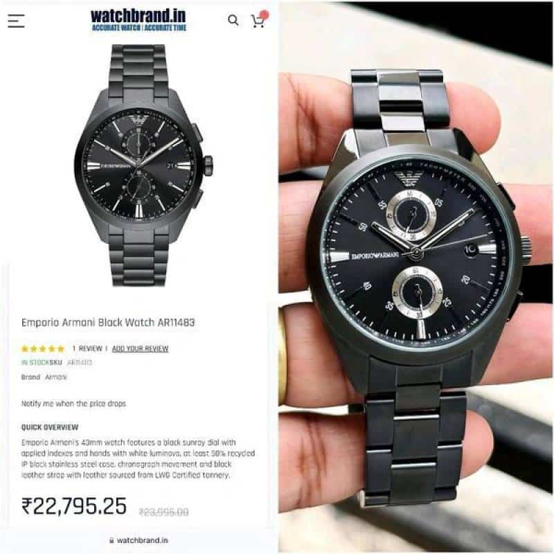 Emporio Armani Chrono Black