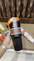 Stanley IceFlow Flip Straw Strips Black Orange