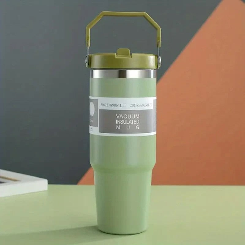 Ice Flow Flip Straw And Handle 30 oz Pista Green