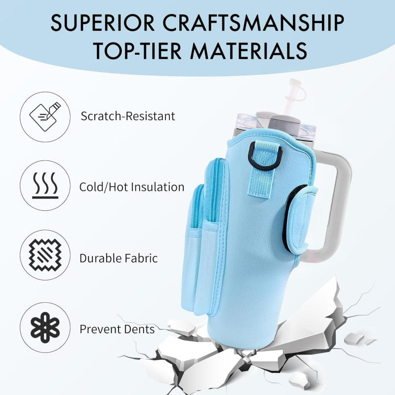 Carrier bag for Stanley Tumbler Light Blue