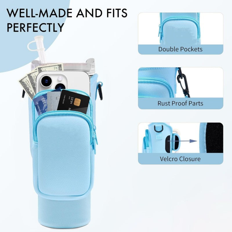 Carrier bag for Stanley Tumbler Light Blue