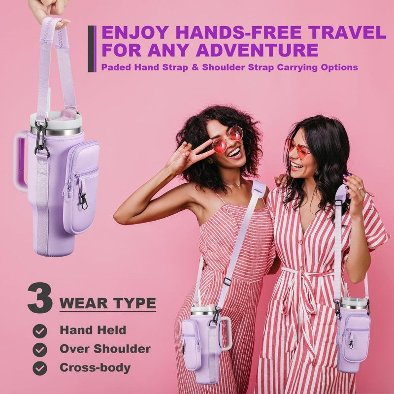 Carrier bag for Stanley Tumbler Purple