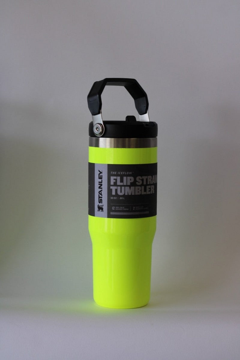 Stanley IceFlow Flip Straw Tumbler Neon Yellow 30 oz