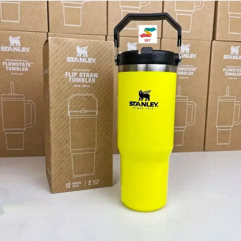 Stanley IceFlow Flip Straw Tumbler Neon Yellow 30 oz