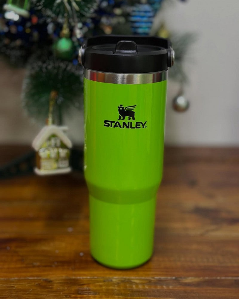 Stanley IceFlow Flip Straw Tumbler Neon Green 30 oz
