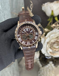 Roger Dubuis E_xcalibur Copper Brown Leather Strap Automatic Watch