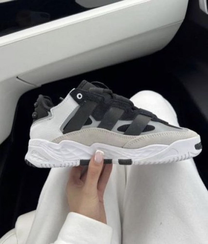 ADIDAS Niteball Low Top BLACK WHITE
