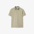 Burberr y Baige Collar Look Premium Classic Polo T-Shirt