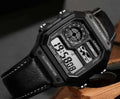 CASIO 1200 leather strap metal body