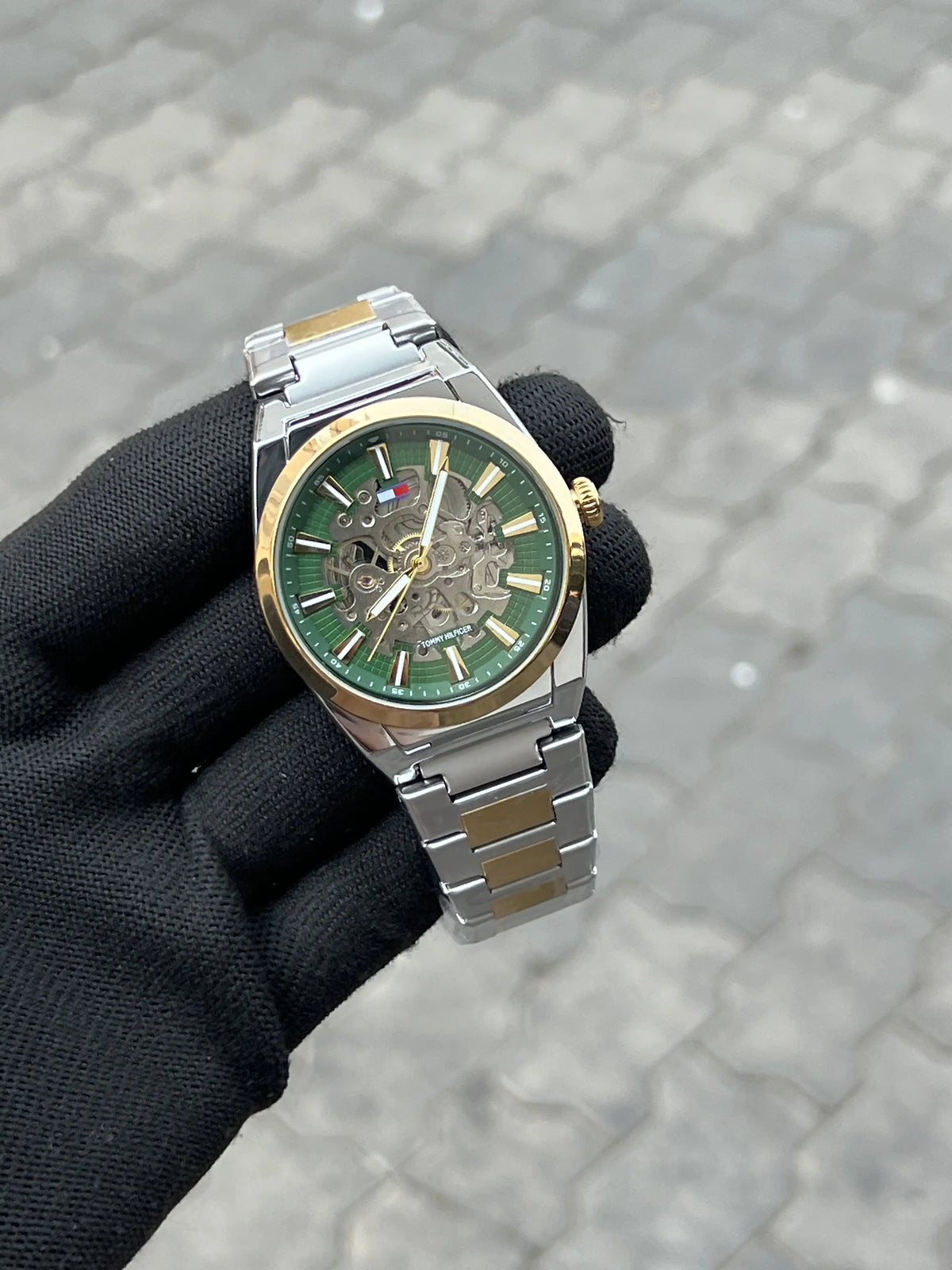 Tomm_y Hilfiger Automatic Two Tone Green