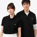 Lacost e Black Embroidery Logo Premium Polo T-Shirt