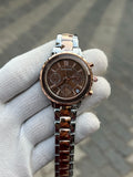 Swarovski Octea Lux Chrono Analog Two Tone Brown