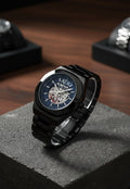 Arman i Exchange Skeleton Square Open Machine Black Blue dial