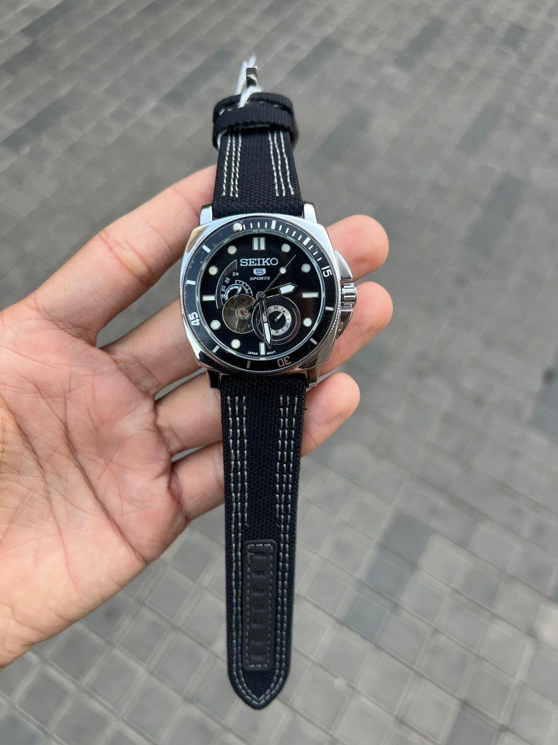 Seik o 5 Sport Automatic Black