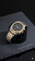 Arman i Exchange Chronograph Two tone Black dial