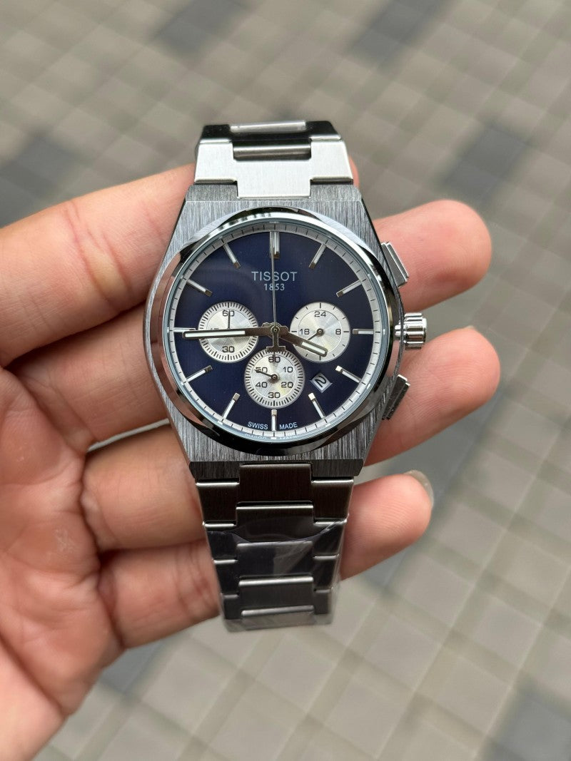Tisso t PRX Chronograph Silver Blue