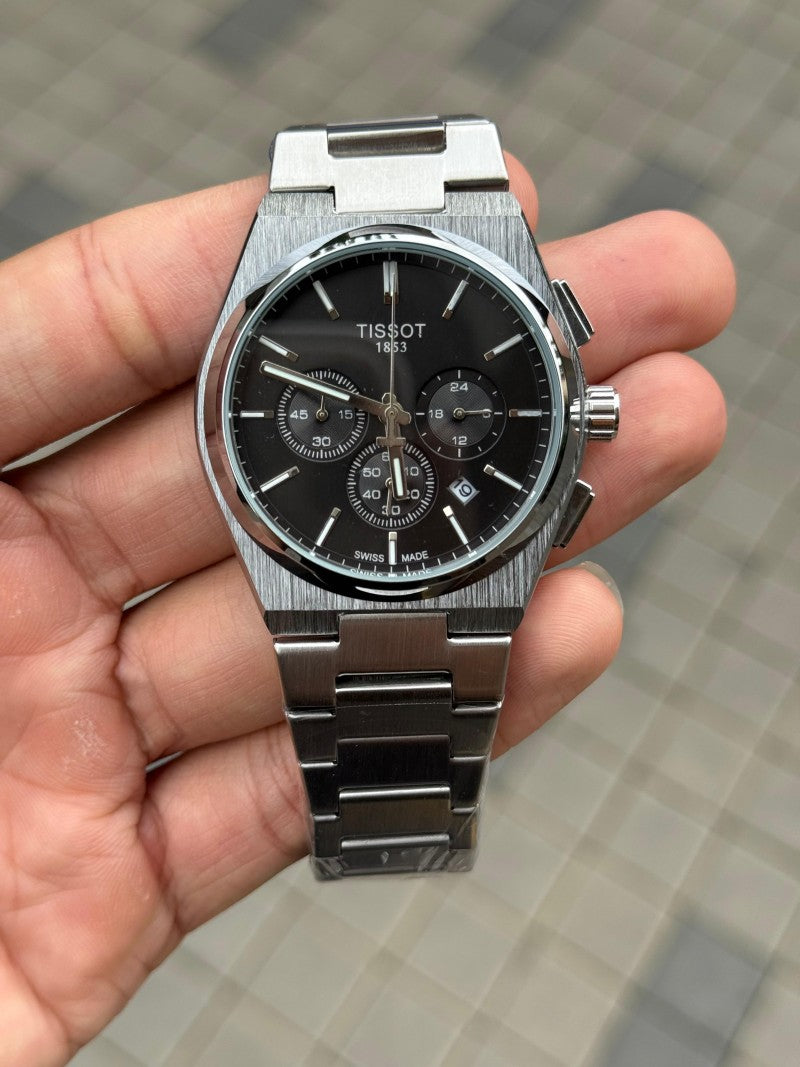 Tisso t PRX Chronograph Silver Black