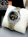 Rad o 100M Chronograph Two Tone Black Dial