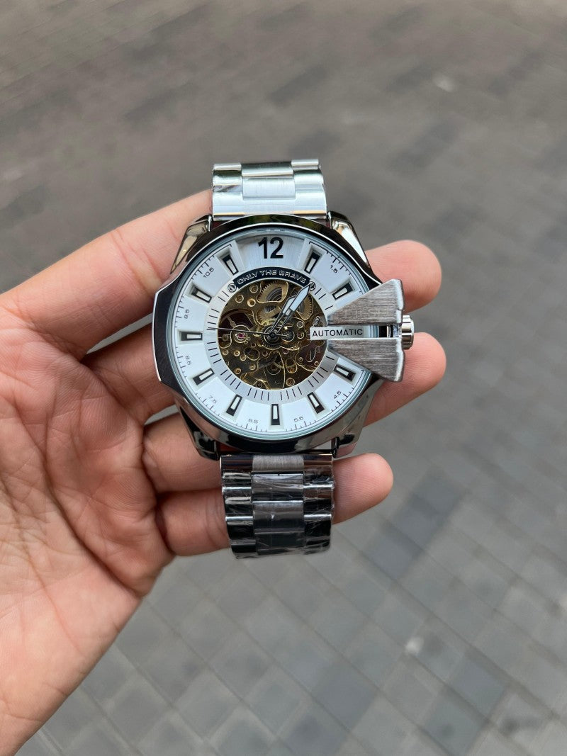 Diese l 10 Bar Only The Brave Automatic Full Silver