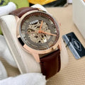 Fossi l Townsman Rose Brown Automatic
