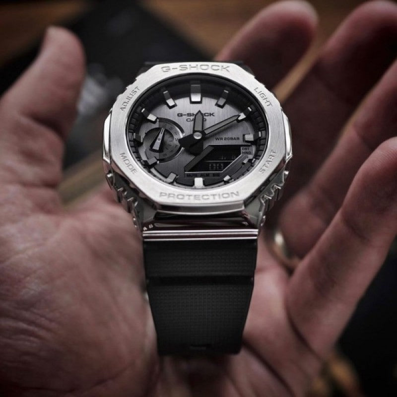 Casio G shock GM 2100 Silver