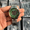 Fossi l Townsman Chain Silver Green