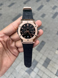 Hublo t Big Bang Rose gold Leather