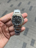 pate k Phillipe Nautilus silver black