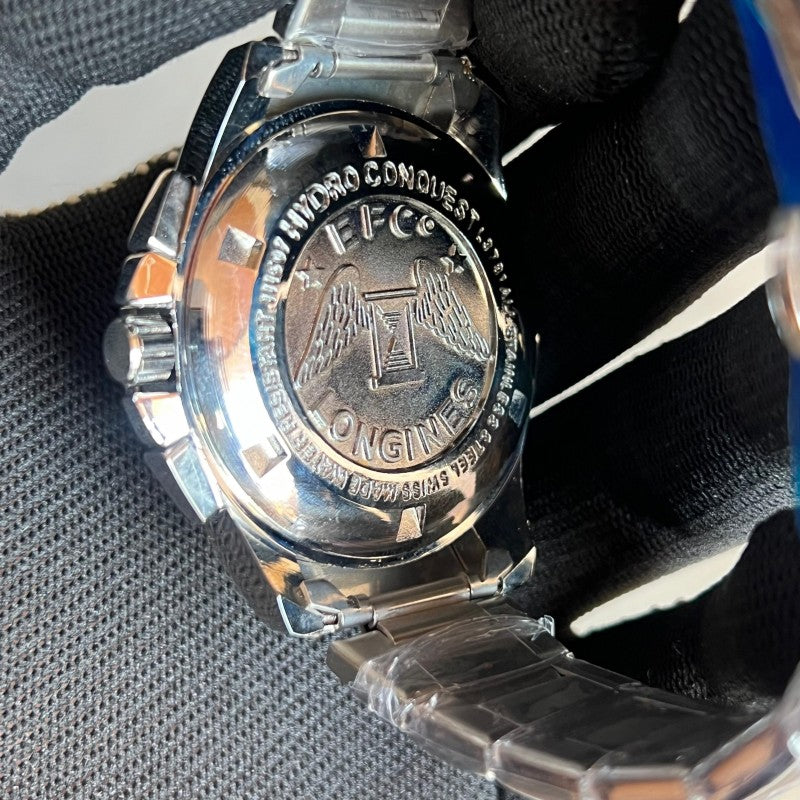 Longine s Hydro Chronograph Silver Black