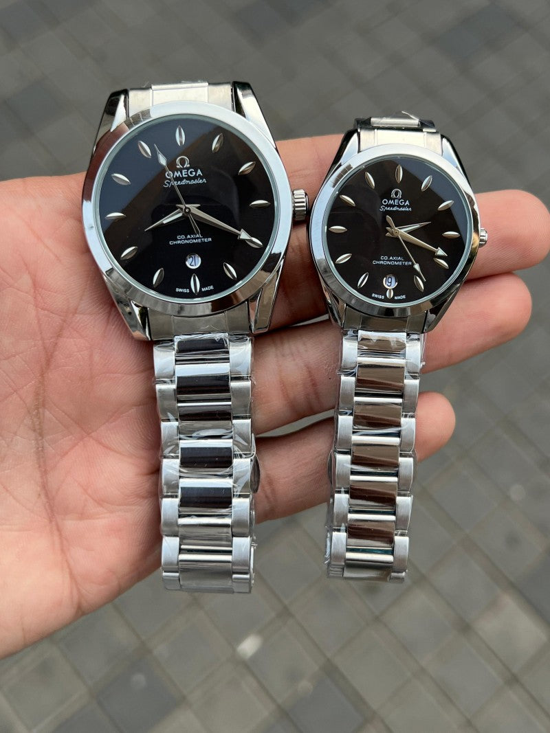 Omeg a Couple Silver Black