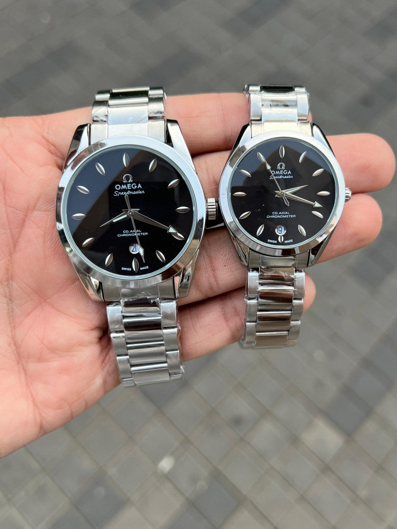 Omeg a Couple Silver Black