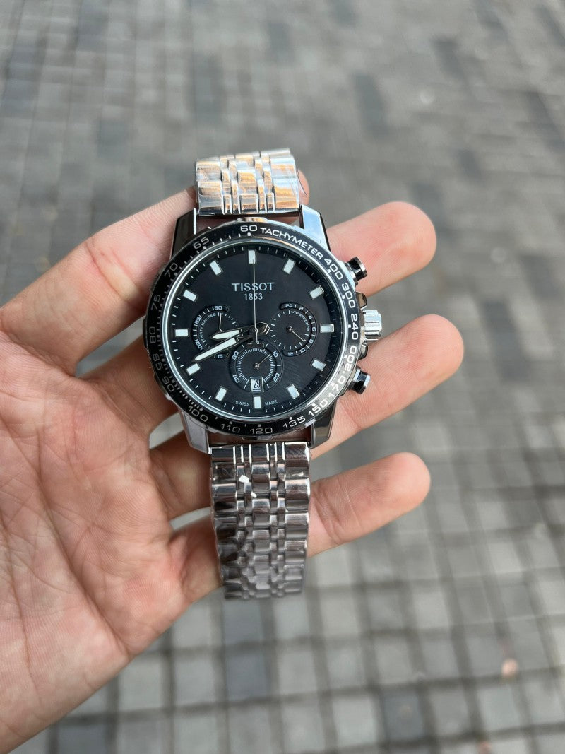 Tisso t Supersport Chrono Silver Black