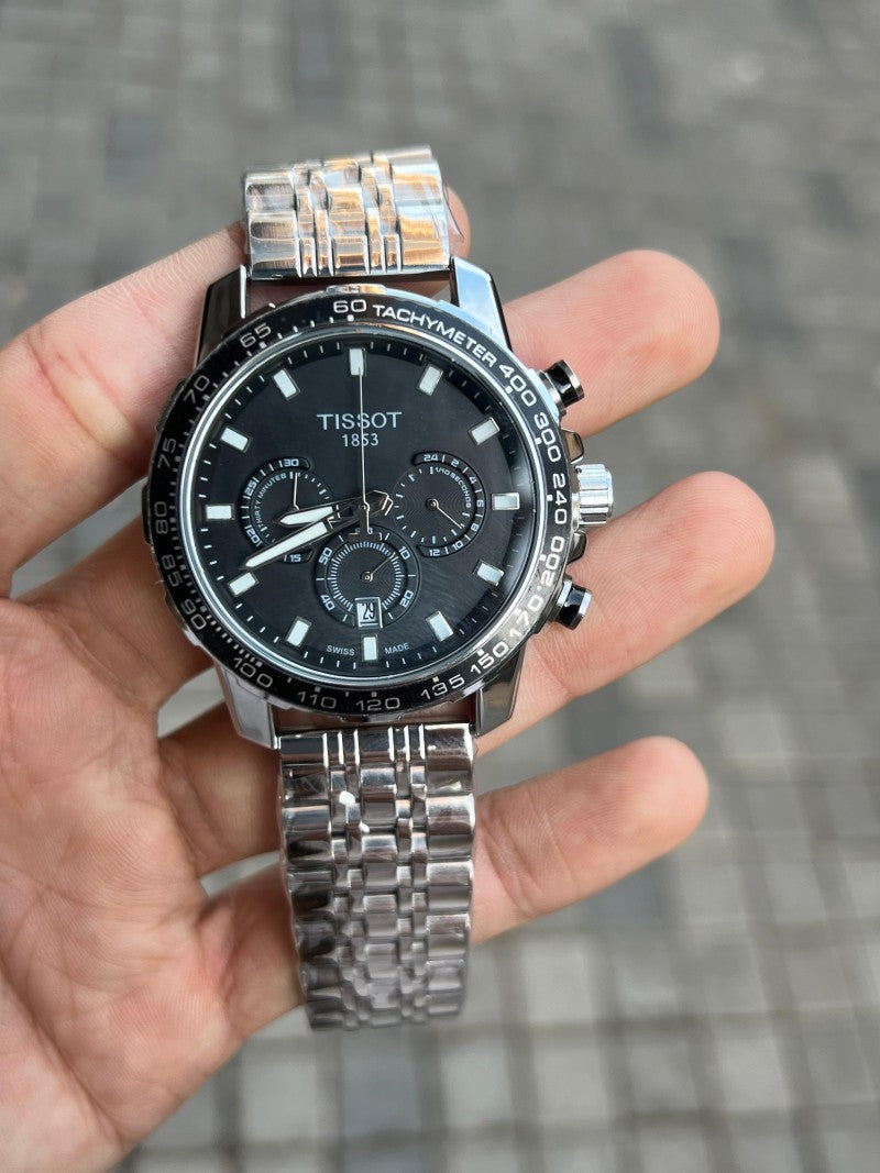 Tisso t Supersport Chrono Silver Black