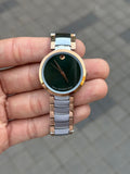 Movad o Bold Slim Women s Green Dial And Dual Tone Strap