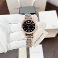 Emporio Arman i Women s Chrono Two Tone Black Dial