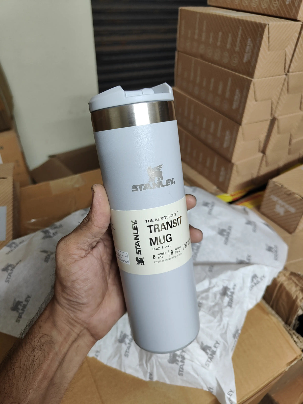 Stanley Transit Mug 16 OZ  473 ml Grey Tumbler