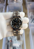 Citizen Silver Black Quartz