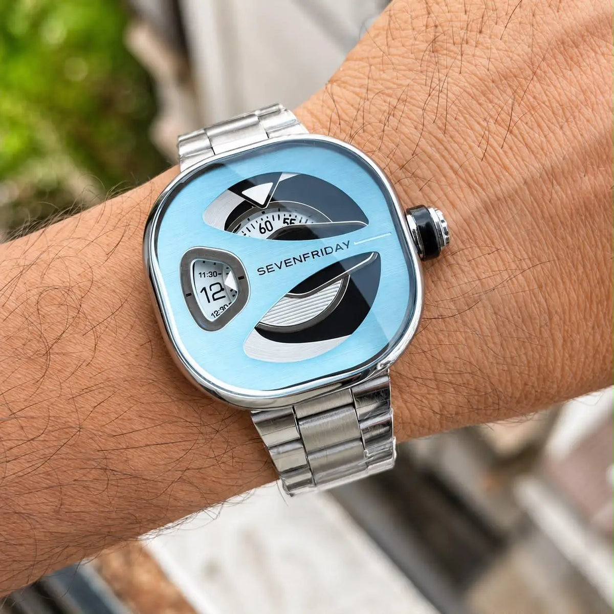 Seven Friday Silver Sky Blue