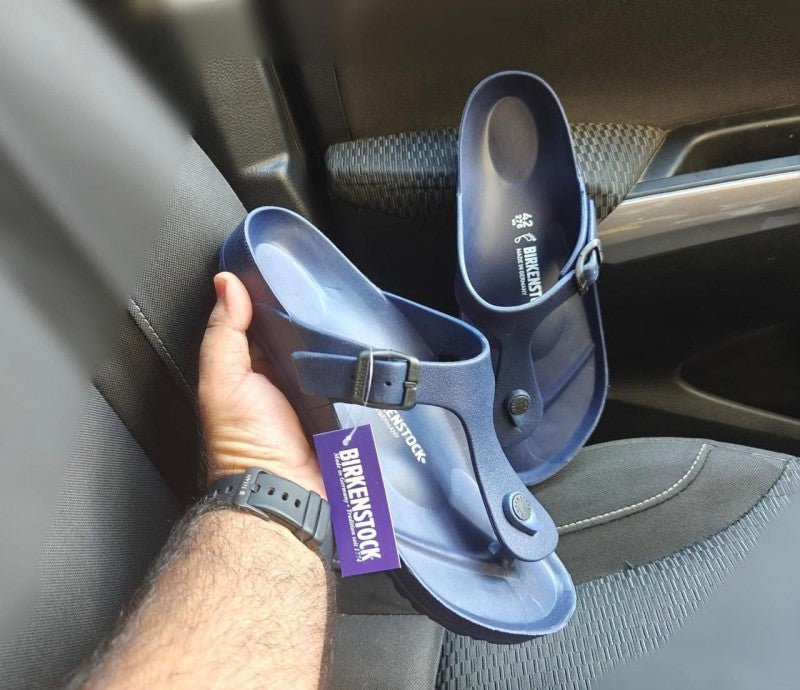 BIRKENSTOCK GIZEH EVA NAVY BLUE WITH SOLE BRANDING (NO RETUNR)