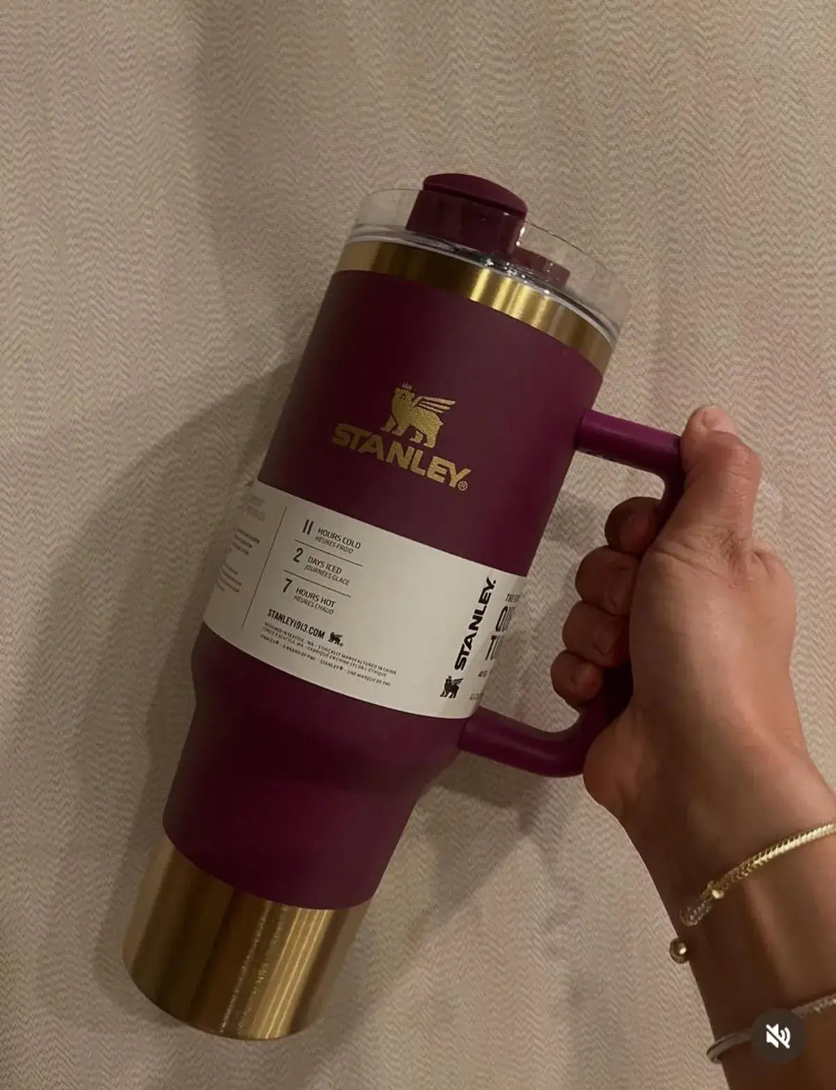 Stanley Quencher Tumbler Copper Bottom Wine