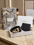 Dio r Belt + Wallet Ultra Premium Combo With Box And Carry Bag cd19