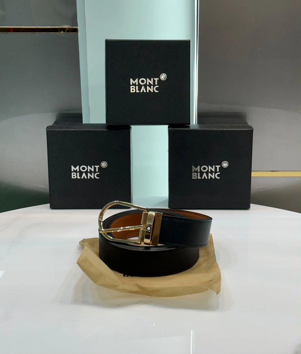 Mont Blan c Gold Premium Imported Belt m67