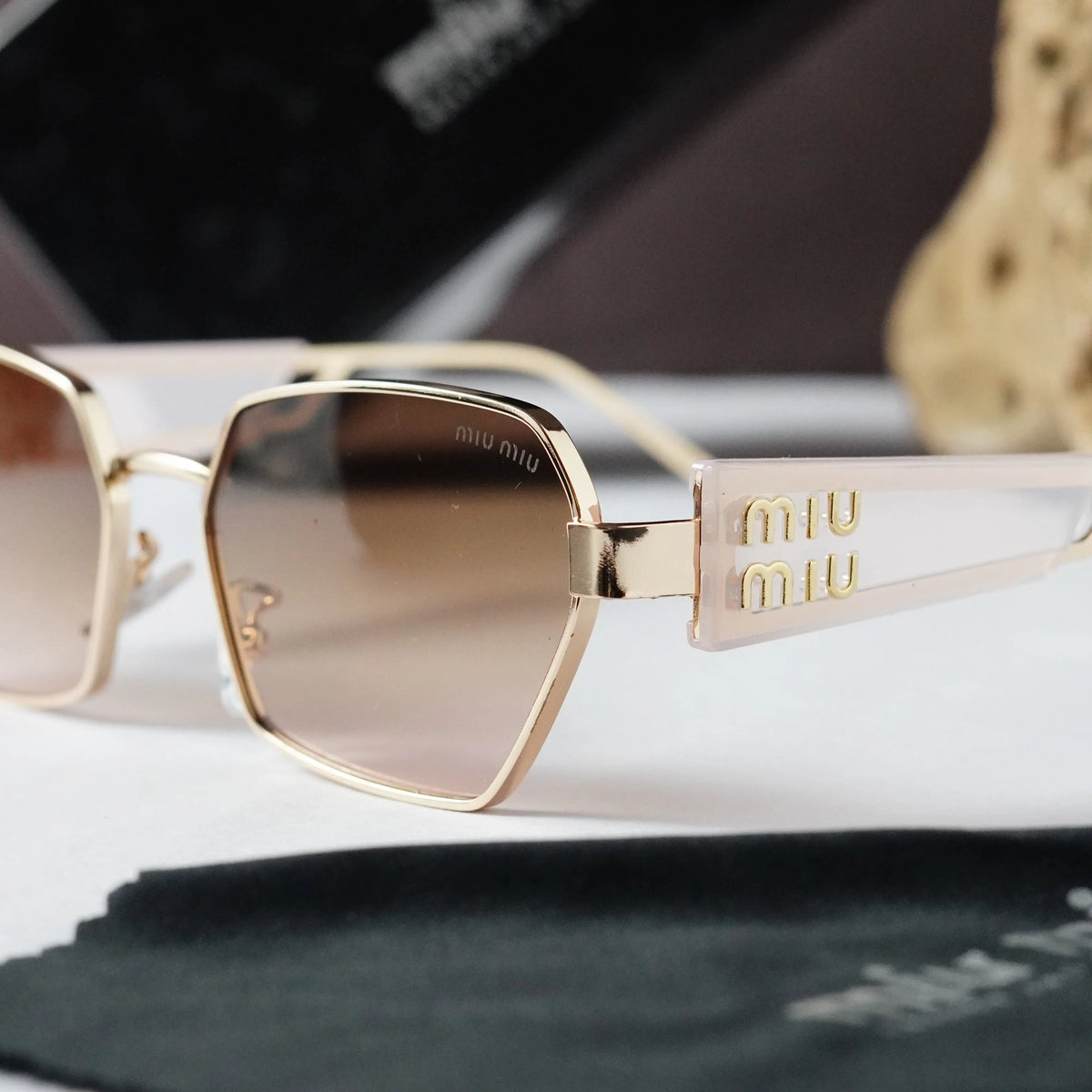 MIU MIU 4059 GOLD BROWN PINK