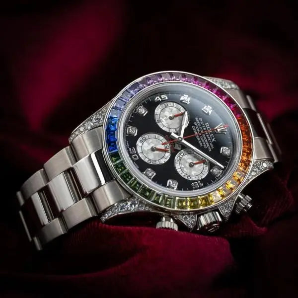 Rolex Cosmograph Daytona Rainbow watch Silver