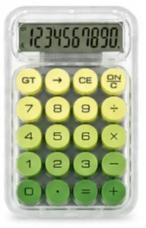 Calculator Transparent Green
