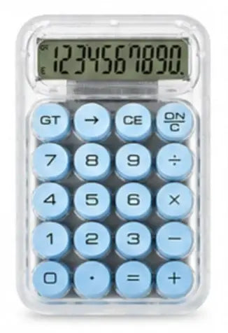 Calculator Transparent Blue