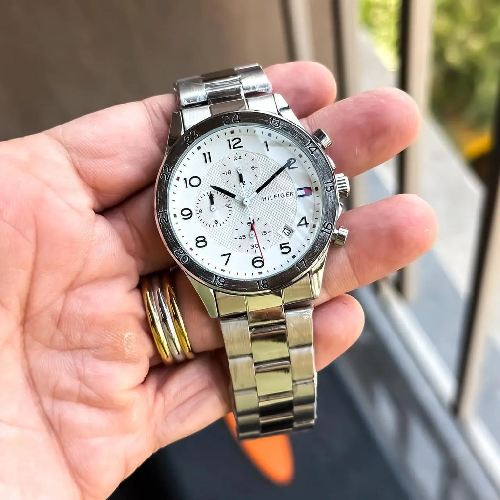 TOMMY SILVER WHITE